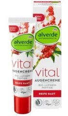 Paakių kremas Alverde Vital, 15 ml цена и информация | Сыворотки, кремы для век | pigu.lt