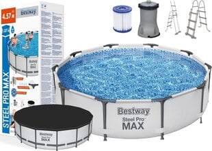 Бассейн Bestway 56488 Steel Pro Max круглый надземный 457x107см цена и информация | Бассейны | pigu.lt