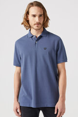 Рубашкa поло мужская Wrangler 112350460-L, синяя цена и информация | Мужские футболки | pigu.lt