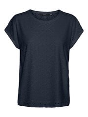 Vero Moda marškinėliai moterims 10306401, mėlyni kaina ir informacija | Marškinėliai moterims | pigu.lt