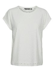 Vero Moda marškinėliai moterims 10306403, balti kaina ir informacija | Marškinėliai moterims | pigu.lt
