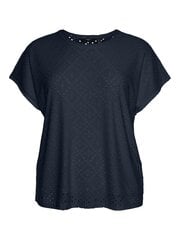 Vero Moda marškinėliai moterims 10307796, mėlyni kaina ir informacija | Marškinėliai moterims | pigu.lt