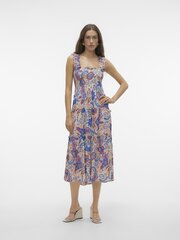 Vero Moda женское платье 10282481*03, натурально-белый/синий 5715513393284 цена и информация | Платья | pigu.lt