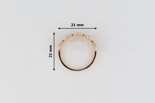 Золотое кольцо с цирконами Brasco 39472 39472-17.5 цена и информация | Кольца | pigu.lt