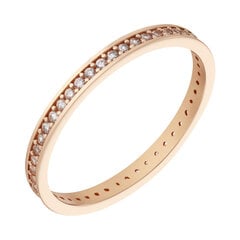 Золотое кольцо с цирконами Brasco 53851 53851-16 цена и информация | Кольца | pigu.lt