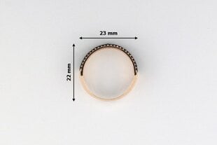 Auksinis žiedas su cirkoniais Brasco 45994 45994-17.5 kaina ir informacija | Žiedai | pigu.lt