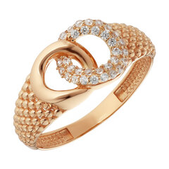 Auksinis žiedas su cirkoniais Brasco 58397 kaina ir informacija | Žiedai | pigu.lt