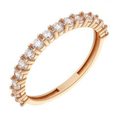 Auksinis žiedas su cirkoniais Brasco 58402 kaina ir informacija | Žiedai | pigu.lt