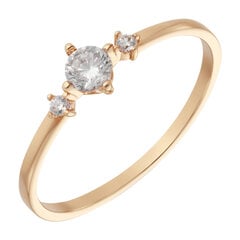 Auksinis žiedas su cirkoniais Brasco 58403 58403-16 kaina ir informacija | Žiedai | pigu.lt