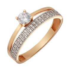 Auksinis žiedas su cirkoniais Brasco 58418 kaina ir informacija | Žiedai | pigu.lt