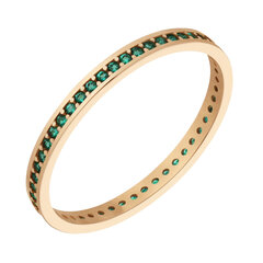 Золотое кольцо с цирконами Brasco 58434 58434-16.5 цена и информация | Кольцо | pigu.lt