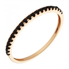 Золотое кольцо с цирконами Brasco 58469 58469-18.5 цена и информация | Кольца | pigu.lt
