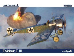 Сборная пластиковая модель. Eduard - Fokker E.III Weekend Edition, 1/48, 8419 цена и информация | Конструкторы и кубики | pigu.lt