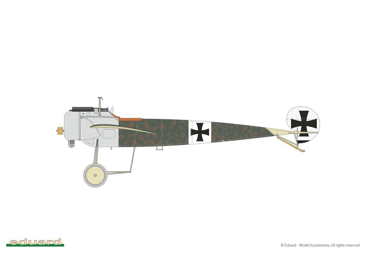 Surenkamas modelis Eduard Fokker E.III Weekend Edition, 1/48 kaina ir informacija | Konstruktoriai ir kaladėlės | pigu.lt