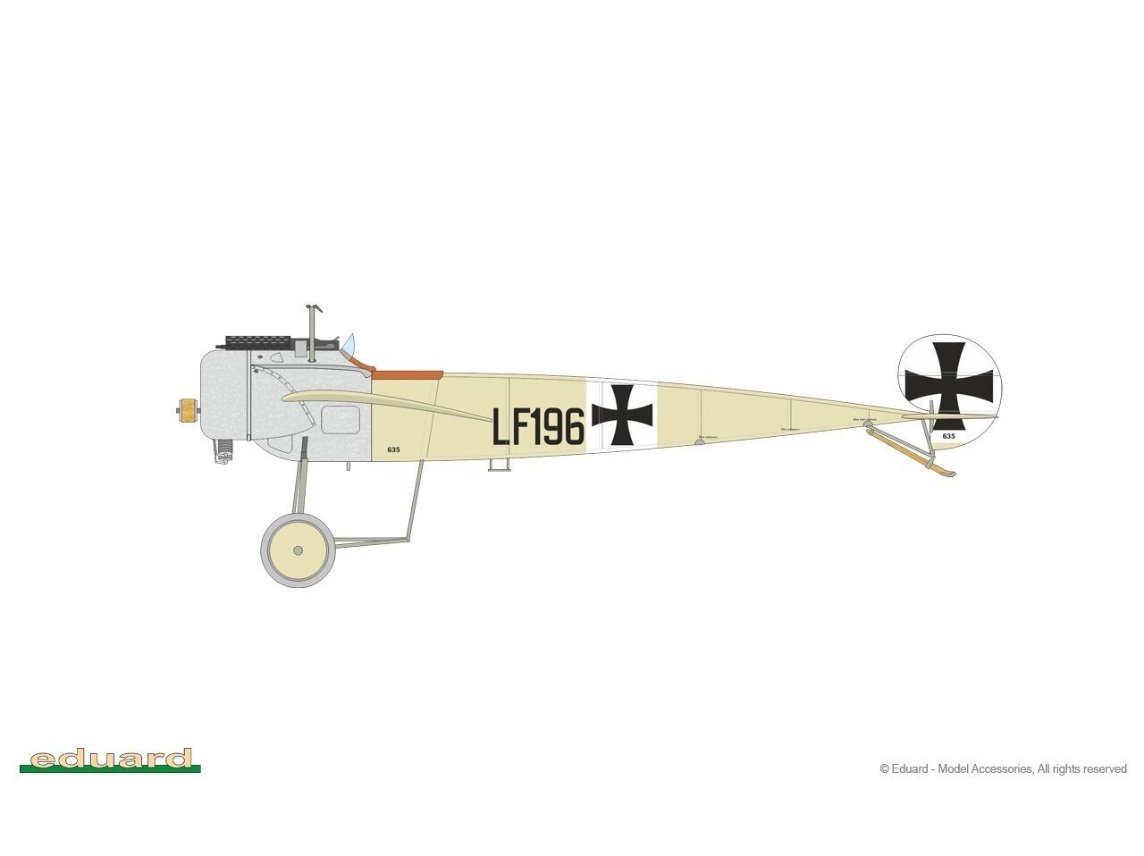 Surenkamas modelis Eduard Fokker E.III Weekend Edition, 1/48 kaina ir informacija | Konstruktoriai ir kaladėlės | pigu.lt