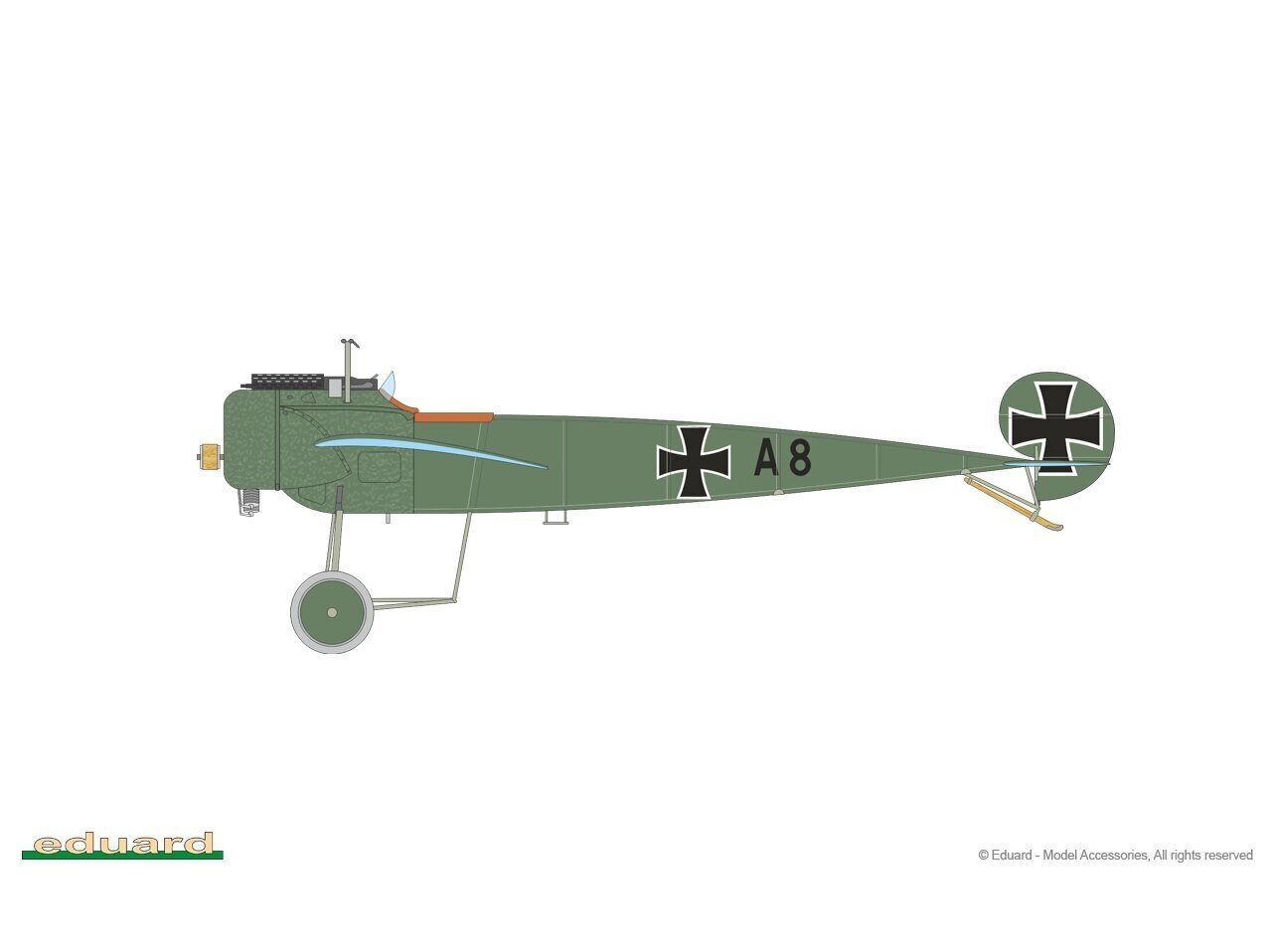 Surenkamas modelis Eduard Fokker E.III Weekend Edition, 1/48 kaina ir informacija | Konstruktoriai ir kaladėlės | pigu.lt