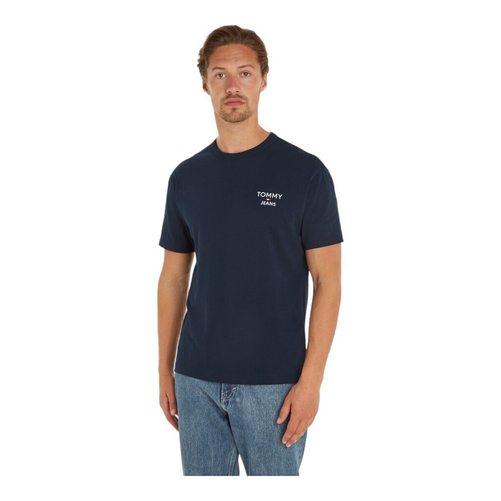 Tommy Hilfiger Jeans marškinėliai vyrams 88258, mėlyni цена и информация | Vyriški marškinėliai | pigu.lt