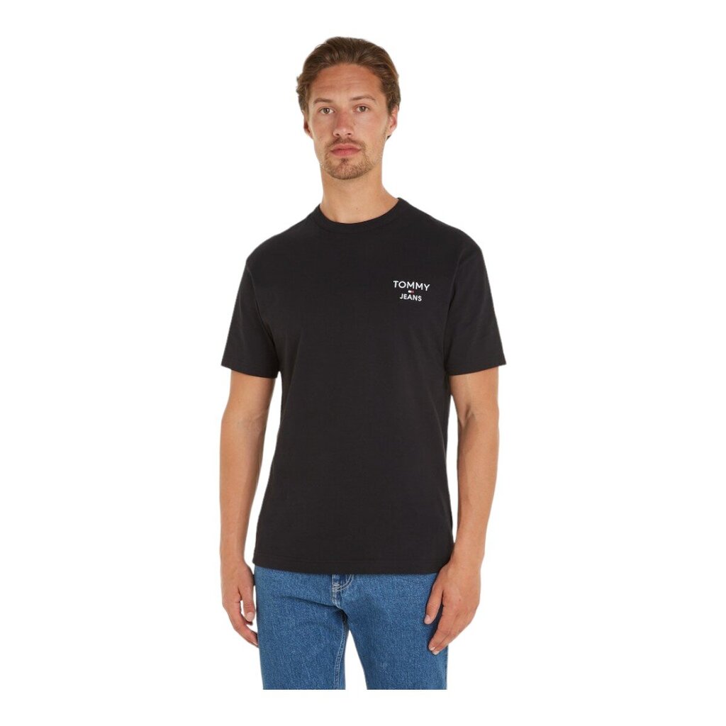 Tommy Hilfiger Jeans marškinėliai vyrams 88165, juodi kaina ir informacija | Vyriški marškinėliai | pigu.lt