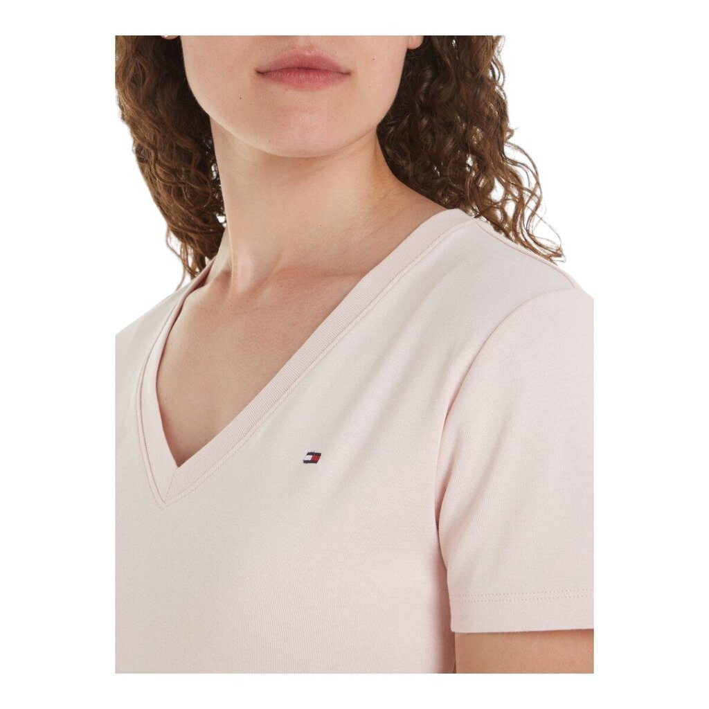 Tommy Hilfiger marškinėliai moterims 88383, rožiniai цена и информация | Marškinėliai moterims | pigu.lt
