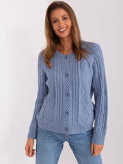 Женский темно-синий свитер с высоким воротником цена и информация | Женские кофты | pigu.lt