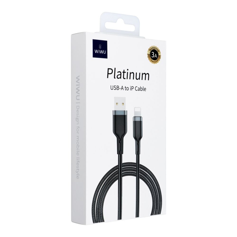 WiWU USB-A/Lightning, 1.2 m цена и информация | Kabeliai ir laidai | pigu.lt