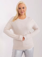 Женский темно-бежевый свитер с высоким воротником цена и информация | Женские кофты | pigu.lt
