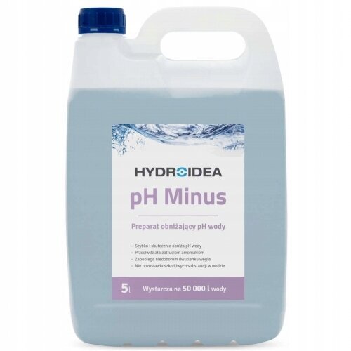 Vandens pH mažinimo priemonė Hydroidea pH Minus, 5 L kaina ir informacija | Sodo baseinai ir jų priežiūros priemonės | pigu.lt