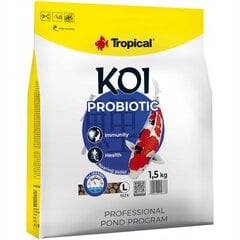 Maistas koi karpiams Tropical Koi Probiotic Pellet L, 5 l kaina ir informacija | Maistas žuvims | pigu.lt