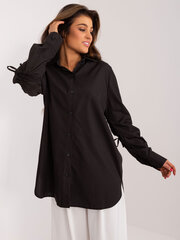 Женская черная классическая рубашка цена и информация | Женские блузки, рубашки | pigu.lt