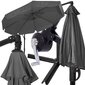 Sodo skėtis Springos GU0041, 300 cm, pilkas цена и информация | Skėčiai, markizės, stovai | pigu.lt
