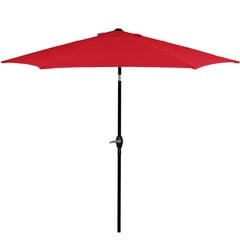 Sodo skėtis Springos GU0032, 250 cm, raudonas kaina ir informacija | Skėčiai, markizės, stovai | pigu.lt