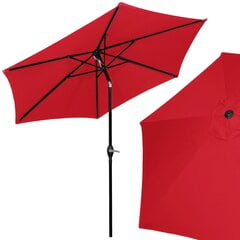 Sodo skėtis Springos GU0032, 250 cm, raudonas kaina ir informacija | Skėčiai, markizės, stovai | pigu.lt