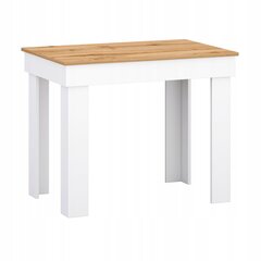 Valgomojo stalas Target Home 90x60 cm, baltas kaina ir informacija | Virtuvės ir valgomojo stalai, staliukai | pigu.lt