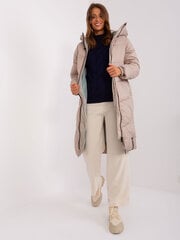Женская бежевая длинная толстовка цена и информация | Женские куртки | pigu.lt