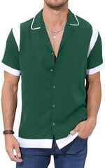 Мужская легкая рубашка Cooleep, зеленая цена и информация | Мужские рубашки | pigu.lt