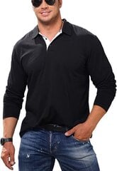 Мужская хлопковая футболка Cooleep, черная цена и информация | Футболка мужская | pigu.lt