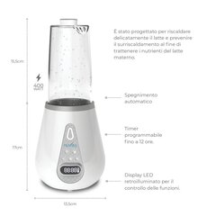 Ultragarsinis pieno šildymo prietaisas Nuvita 1170, baltas kaina ir informacija | Maisto gamybos prietaisai | pigu.lt
