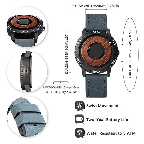 Vyriškas magnetinio dizaino laikrodis цена и информация | Vyriški laikrodžiai | pigu.lt