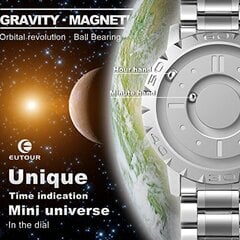 Vyriškas magnetinio dizaino laikrodis kaina ir informacija | Vyriški laikrodžiai | pigu.lt