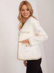 Пиджак оверсайз для женщин, белый цена и информация | Женские пиджаки | pigu.lt