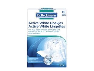 Салфетки для стирки белого белья Dr.Beckmann Active White, 15 шт цена и информация | Средства для стирки | pigu.lt