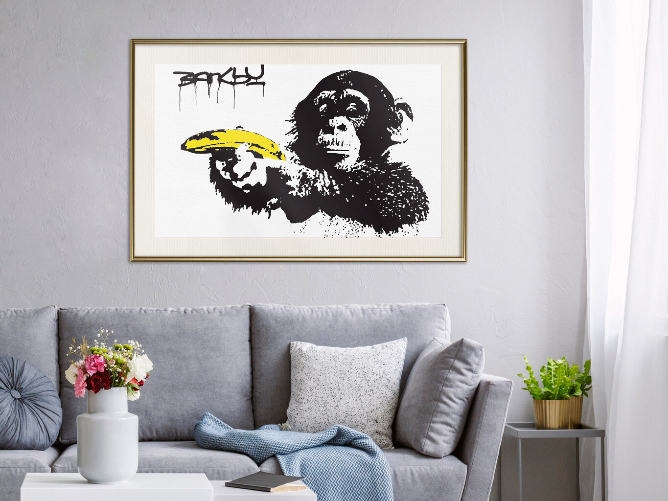 Prekė su pažeista pakuote.Plakatas Banksy: Banana Gun цена и информация | Namų interjero prekės su pažeista pakuote | pigu.lt