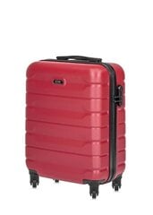 Mažas lagaminas ant ratukų Ochnik WALAB-0067-49-19(W24), raudonas цена и информация | Чемоданы, дорожные сумки  | pigu.lt