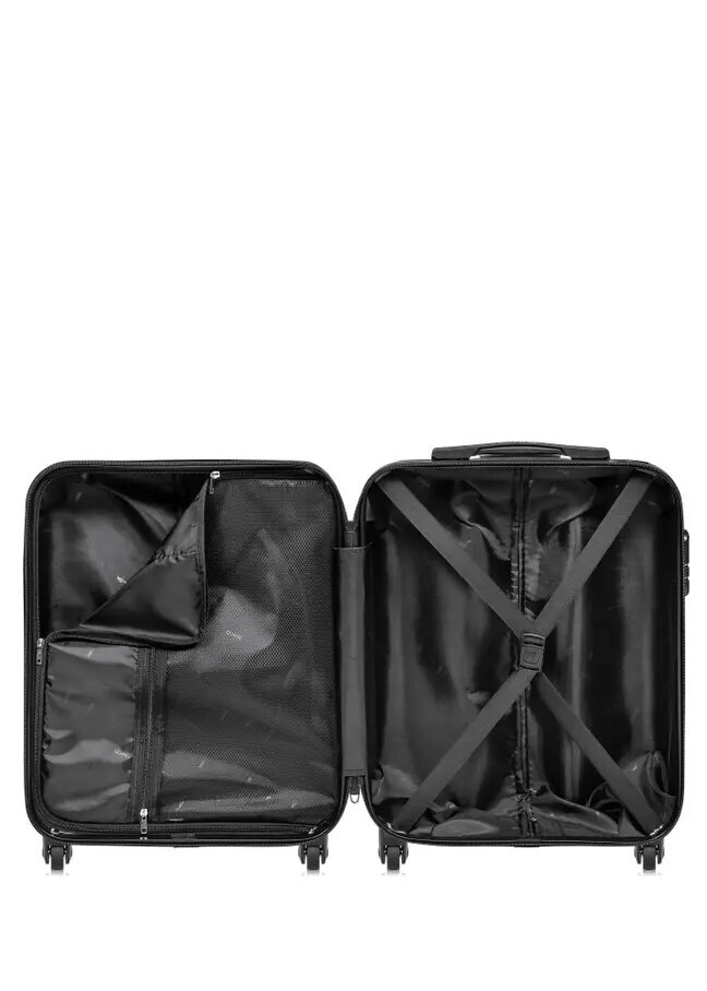 Mažas lagaminas ant ratukų Ochnik WALAB-0067-49-19(W24), raudonas kaina ir informacija | Lagaminai, kelioniniai krepšiai | pigu.lt