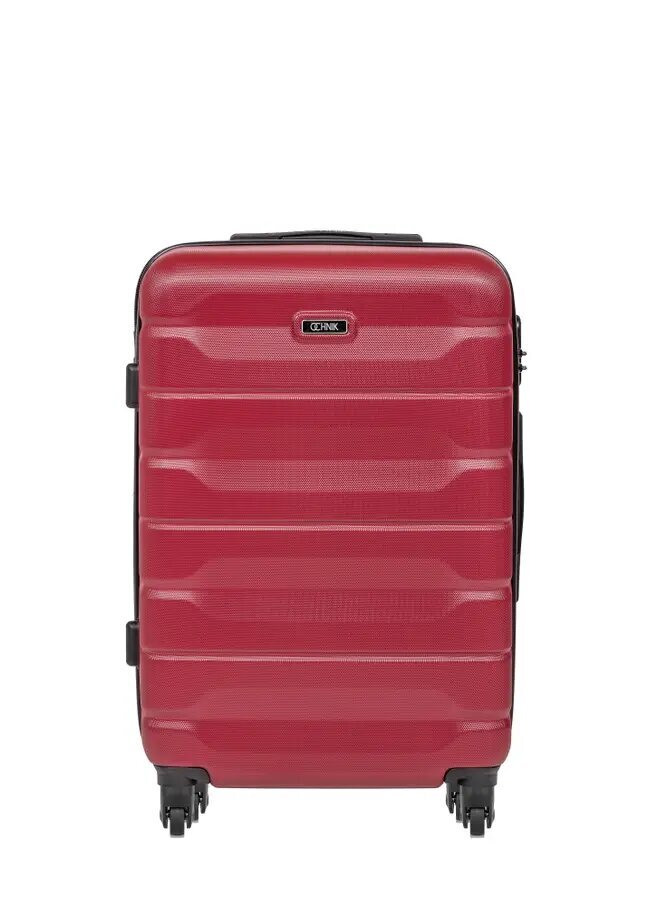 Vidutinis lagaminas ant ratukų Ochnik Walab-0067-49-24(W23), raudonas kaina ir informacija | Lagaminai, kelioniniai krepšiai | pigu.lt