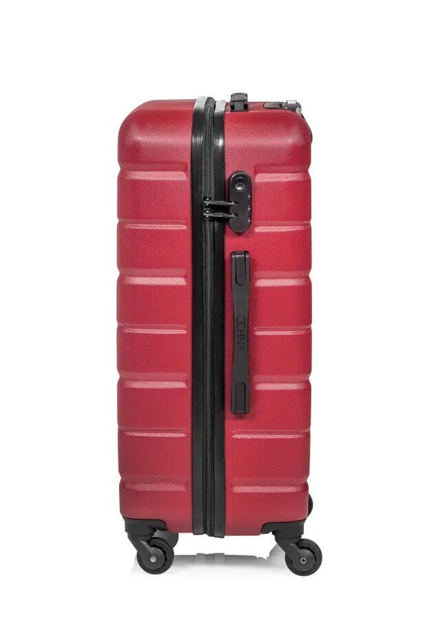 Didelis lagaminas ant ratukų Ochnik WALAB-0067-49-28(W23), raudonas kaina ir informacija | Lagaminai, kelioniniai krepšiai | pigu.lt
