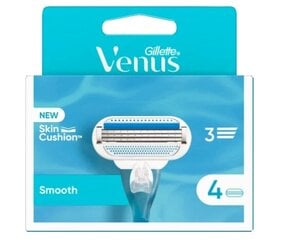 Skustuvo galvutės moterims Gillette Venus Smooth, 4 vnt. kaina ir informacija | Skutimosi priemonės ir kosmetika | pigu.lt