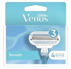 Skustuvo galvutės moterims Gillette Venus Smooth, 4 vnt. kaina ir informacija | Skutimosi priemonės ir kosmetika | pigu.lt