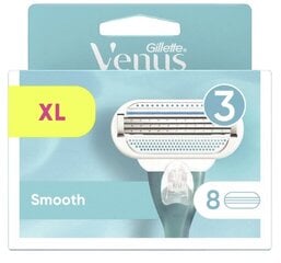 Skustuvo galvutės moterims Gillette Venus Smooth, 8 vnt. kaina ir informacija | Skutimosi priemonės ir kosmetika | pigu.lt