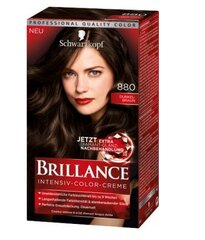 Plaukų dažai Schwarzkopf Brillance Intensive 880 Dark Brown цена и информация | Краска для волос | pigu.lt